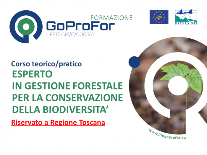 CORSO RISERVATO A REGIONE TOSCANA - Esperto in gestione forestale per la conservazione della biodiversità - LIVELLO 1